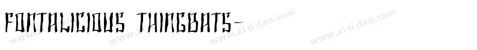 Fontalicious Thingbats字体转换